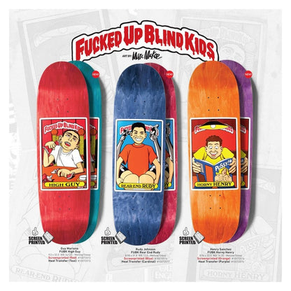 Blind "Fucked Up Blind Kids" Rear-End Rudy Johnson Skateboard Deck 9.0"