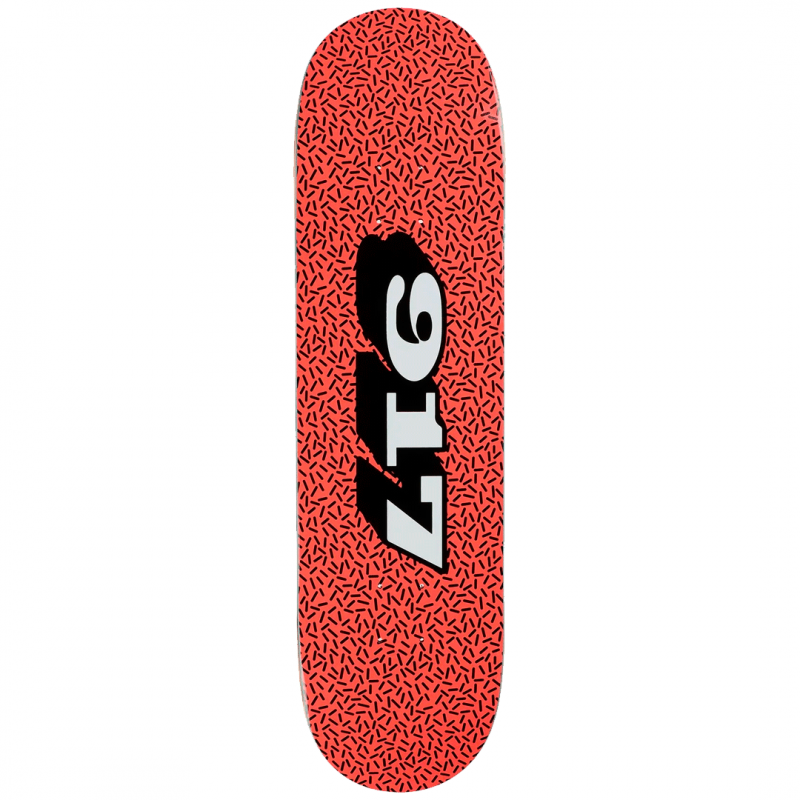 Call Me 917 Sprinkle Red Skateboard Deck 8.25"
