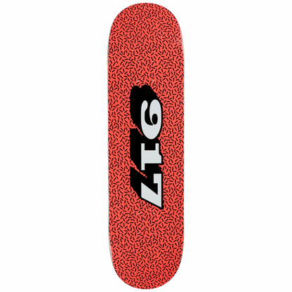 Call Me 917 Sprinkle Red Skateboard Deck 8.25"