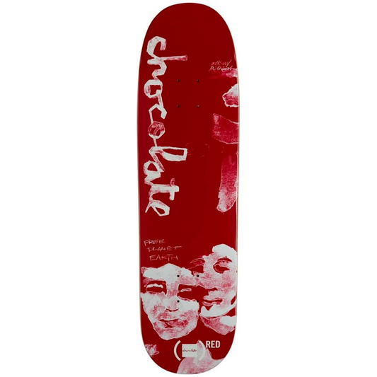 Chocolate Kenny Anderson (Red) (Skidull) Skateboard Deck 8.5"