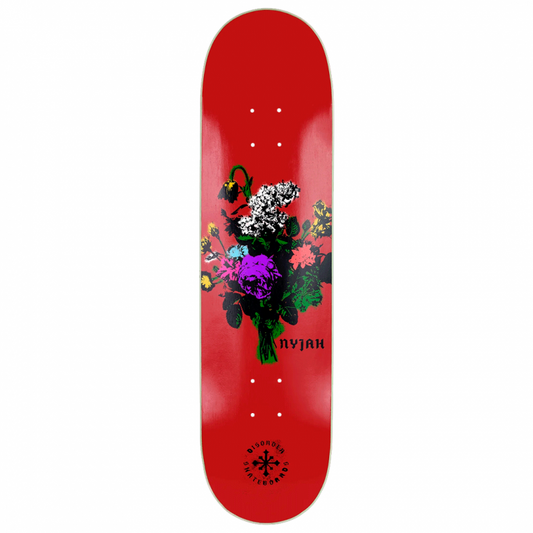 Disorder Nyjah Huston Floral Stencil Skateboard Deck 8.5"