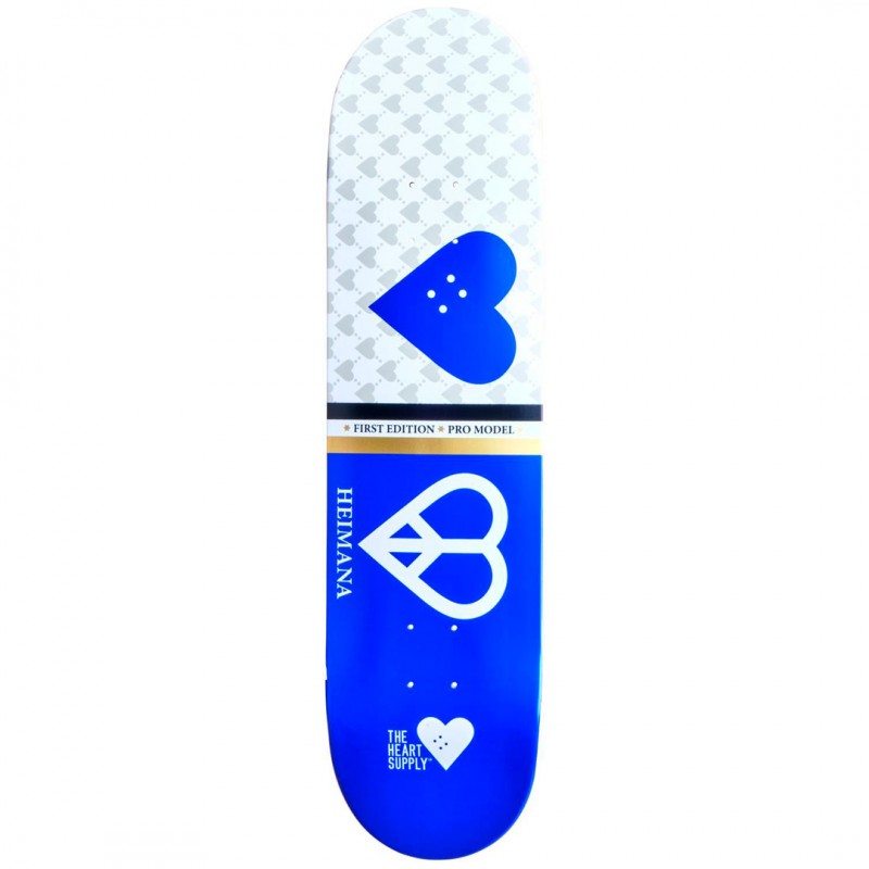 Heart Supply Society Blue Heimana Reynolds Skateboard Deck 8.0"