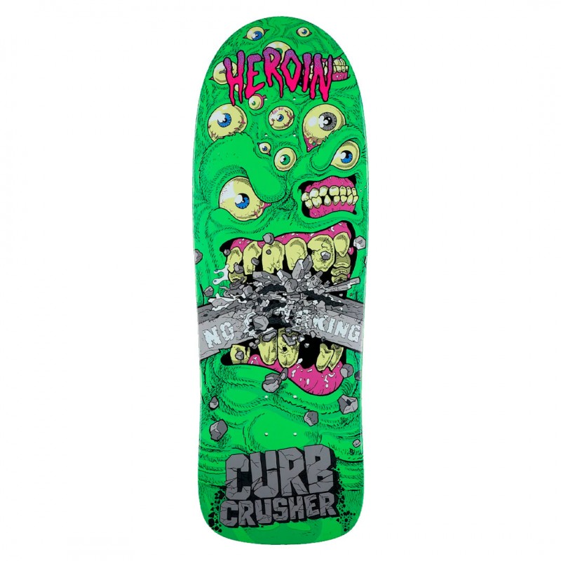 Heroin Curb Crusher Chomp Skateboard Deck 10.25"