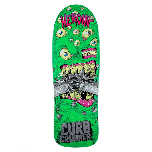 Heroin Curb Crusher Chomp Skateboard Deck 10.25"