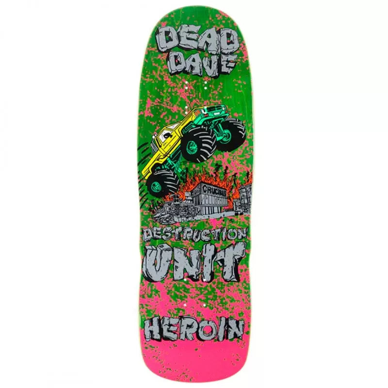 Heroin Dead Dave Knock Off Skateboard Deck 10.1"