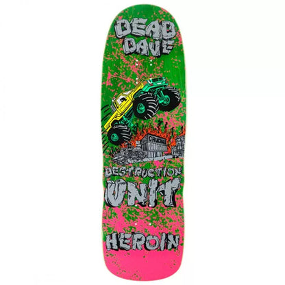 Heroin Dead Dave Knock Off Skateboard Deck 10.1"