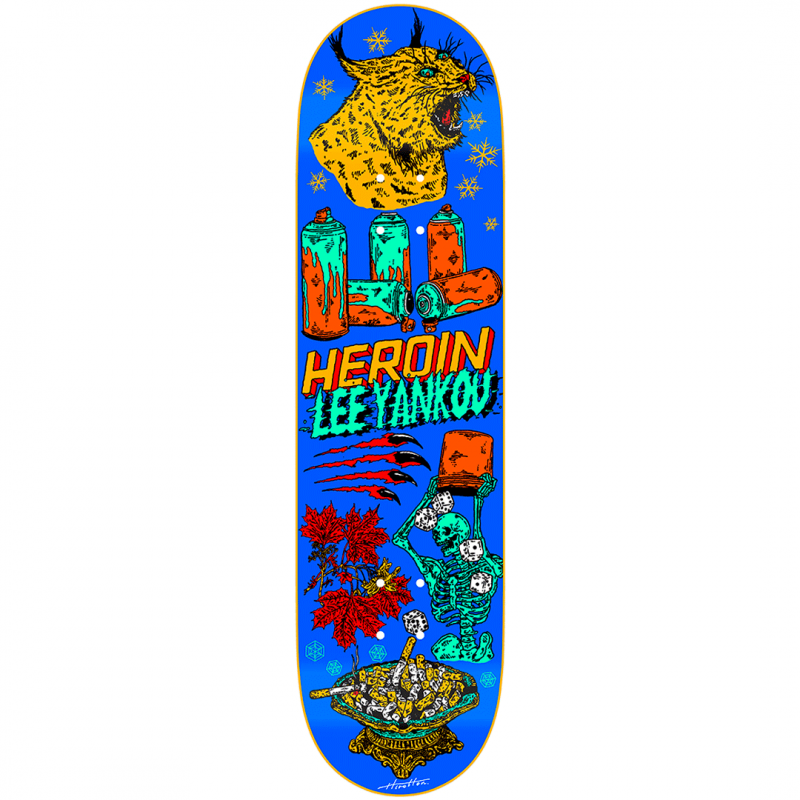 Heroin Lee Yankou Life Skateboard Deck 8.25"