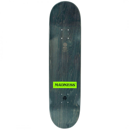 Madness Donde Neon Yellow Skateboard Deck 8.5 "