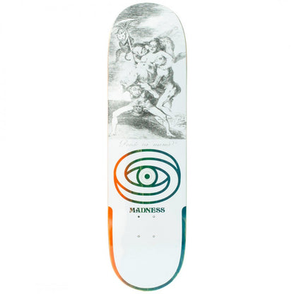 Madness Donde White Skateboard Deck 8.5"
