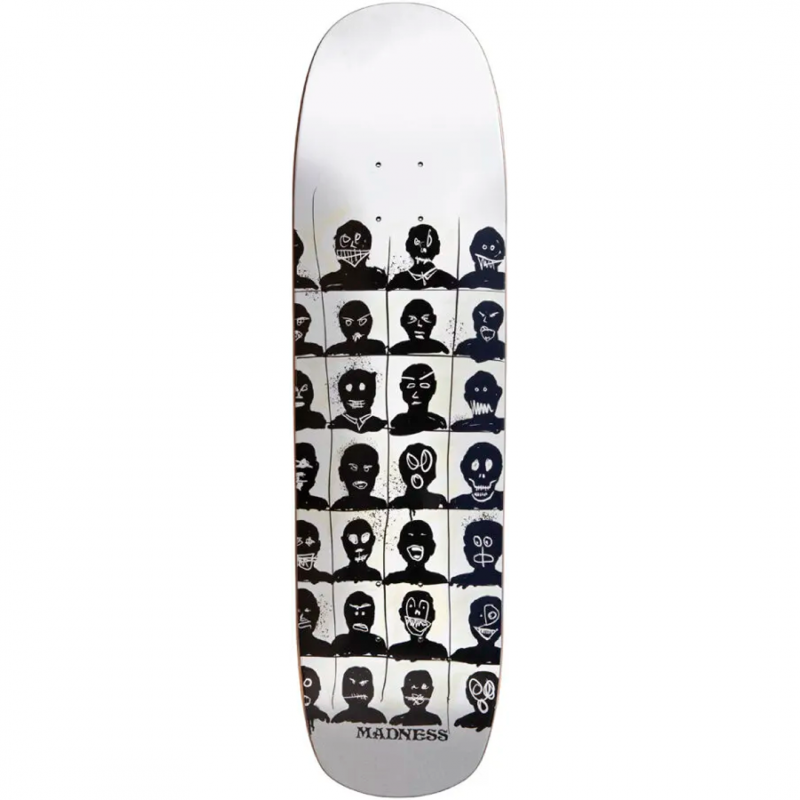 Madness Personalities White Super Sap Skateboard Deck 8.375 "
