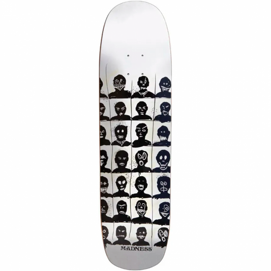 Madness Personalities White Super Sap Skateboard Deck 8.375 "