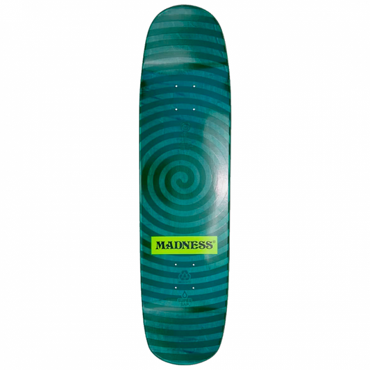 Madness Personalities White Super Sap Skateboard Deck 8.375 "