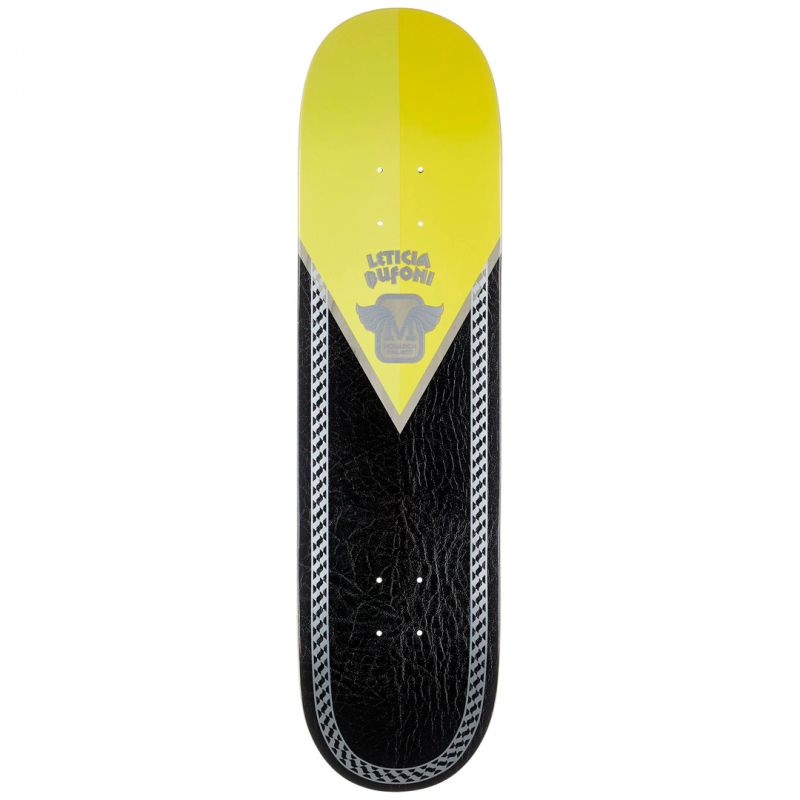 Monarch Leticia Bufoni Atelier Najera Yellow R7 Skateboard Deck 8.25"