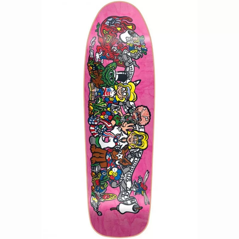 New Deal Andy Howell Hippies Pink Skateboard Deck 9.375"