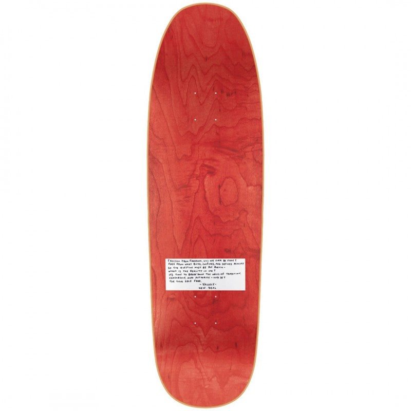New Deal Mike Vallely Alien Red Skateboard Deck 9.18