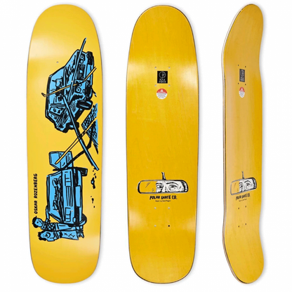 Polar Oskar Rozenberg Drivers License Yellow P9 Skateboard Deck 8.625"