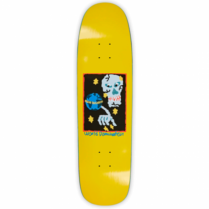 Polar Oskar Rozenberg World Domination Yellow P9 Skateboard Deck 8.625"