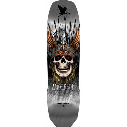 Powell Peralta Andy Anderson Heron Silver Foil 7-Ply Maple Skateboard Deck 8.4"