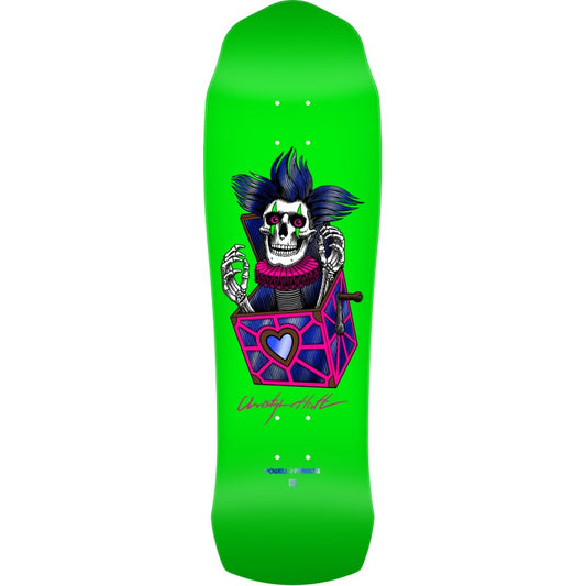 Powell Peralta Flight® Chris Hiett Skull Green Skateboard Deck 9.5"
