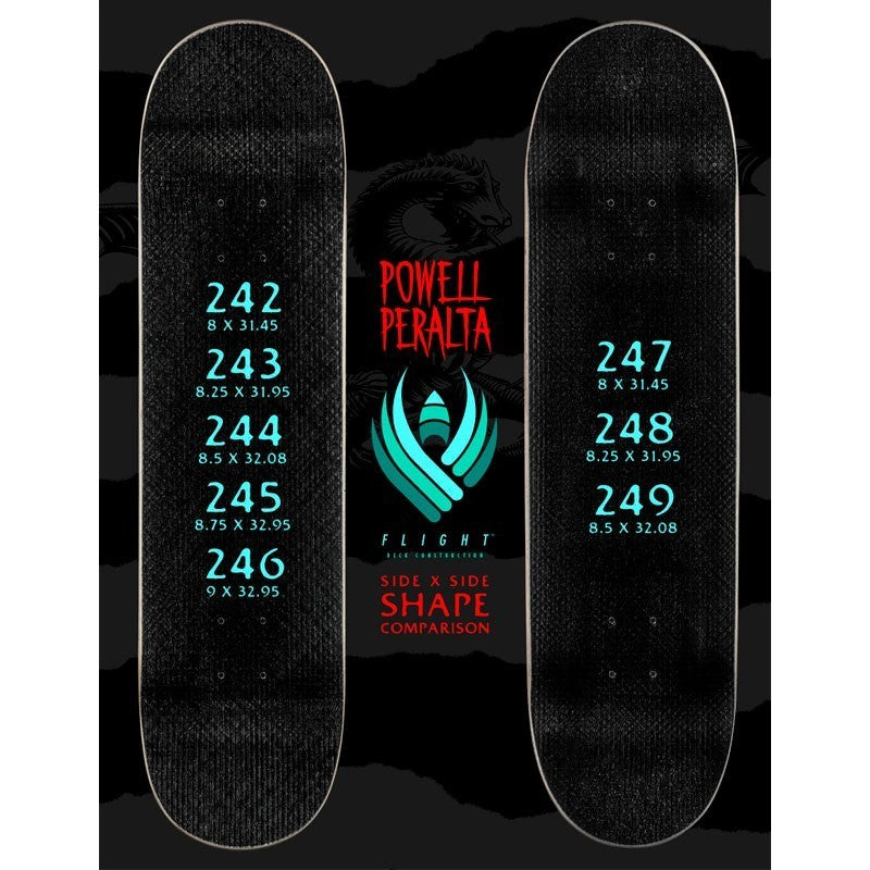 Powell Peralta Flight Kelvin Hoefler Skull Skateboard Deck 8.0"