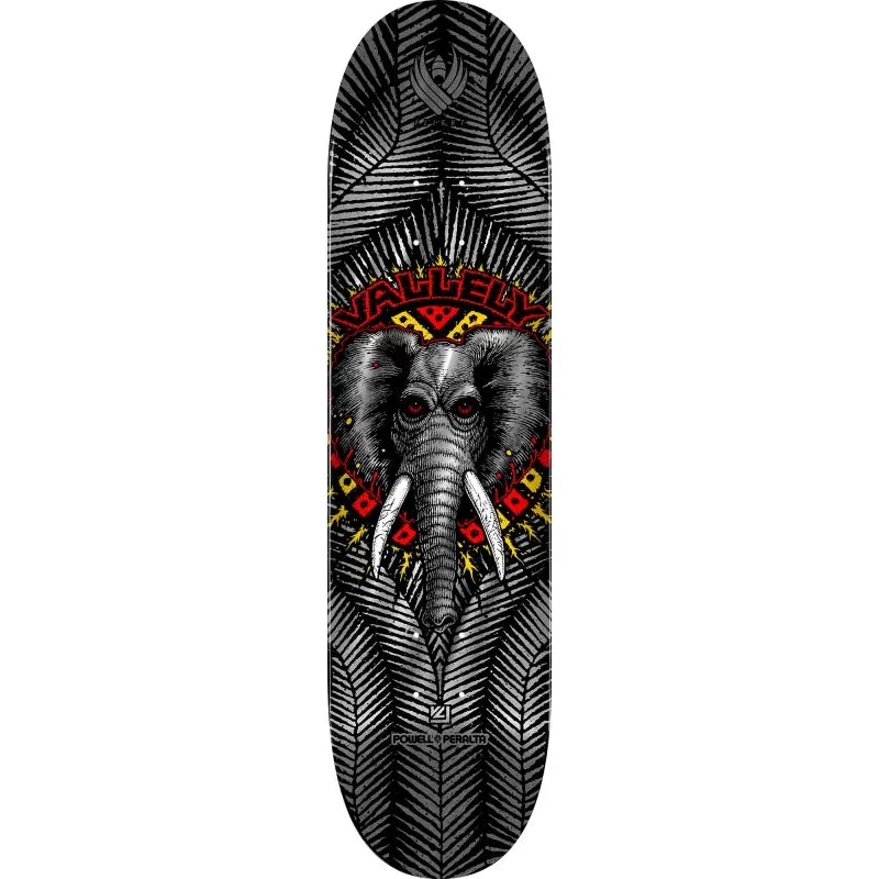 Powell Peralta Flight® Mike Vallely Elephant Silver Foil Skateboard Deck 8.63"