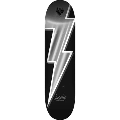 Powell Peralta Flight® Mike Vallely Lightning Bolt Silver Foil Skateboard Deck 8.75"