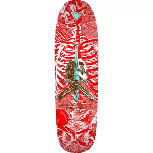 Powell Peralta Flight® Ray Rodriguez Skull & Sword Red/White 9.265"