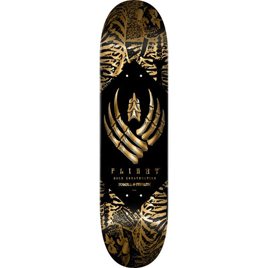 Powell Peralta Flight® Skeleton Gold Foil Skateboard Deck 8.63"