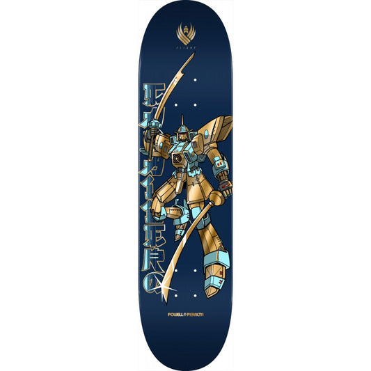 Powell Peralta Flight® Steve Caballero Gundam Blue Gold Foil Skateboard Deck 8.5"
