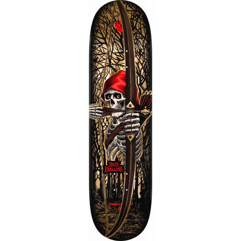 Powell Peralta Flight® Zach Doelling Archer Gold Foil Skateboard Deck 8.30"