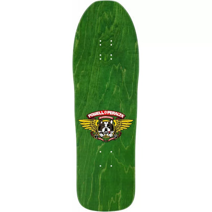 Powell Peralta Frankie Hill Bull Dog Green Gold Foil Skateboard Deck 10"