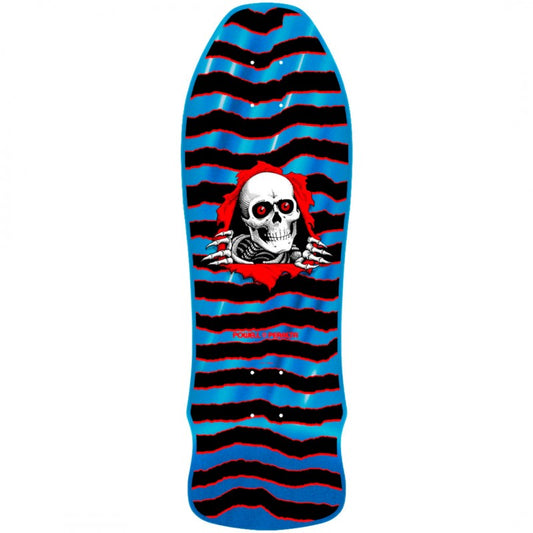 Powell Peralta Geegah Ripper Blue Foil Skateboard Deck 9.75"