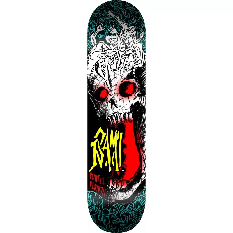 Powell Peralta Isamu Yamamoto Skull Freestyle Skateboard Deck 7.25"