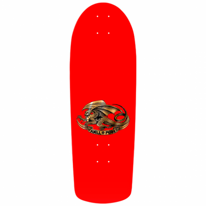Powell Peralta Mike McGill Skull &amp; Snake McTwist 40th Anniversary Red Gold Foil Skateboard Deck 10"
