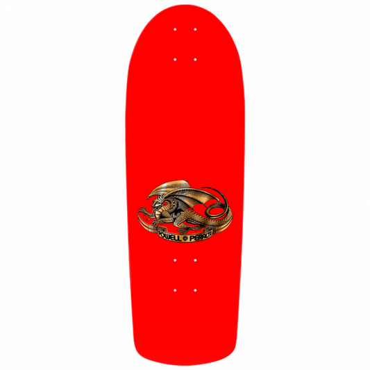 Powell Peralta Mike McGill Skull & Snake McTwist 40th Anniversary Red Gold Foil Skateboard Deck 10"