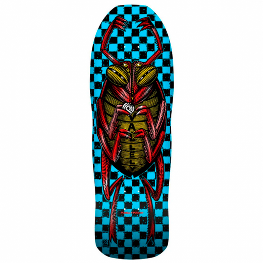 Powell Peralta Mike Vallely Bug Blue Red Foil Skateboard Deck 10"