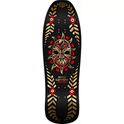 Powell Peralta Nicky Guerrero Mask Black/Gold Foil Skateboard Deck 10"
