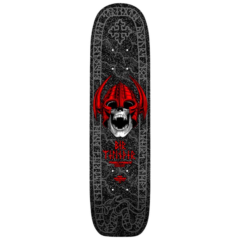 Powell Peralta Per Welinder Nordic Skull Freestyle Black Silver Skateboard Deck 7.25"