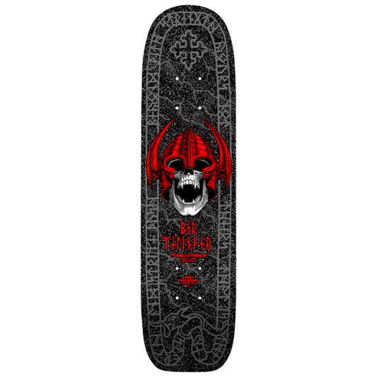Powell Peralta Per Welinder Nordic Skull Freestyle Black Silver Skateboard Deck 7.25"