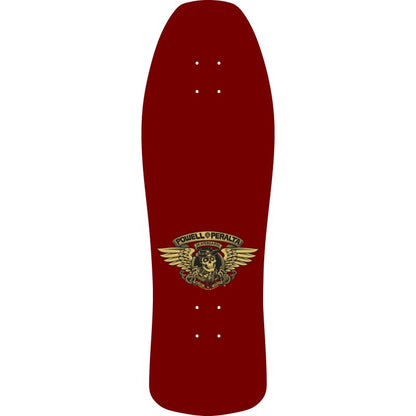 Powell Peralta Ray Underhill Cross Burgundy/Gold Foil Skateboard Deck 9.9"