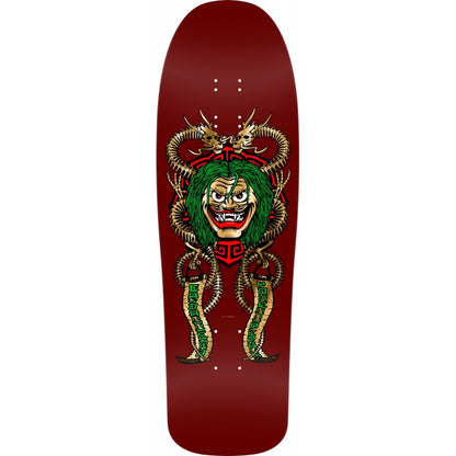 Powell Peralta Steve Caballero Mask Burgundy Gold Foil Skateboard Deck 9.75"