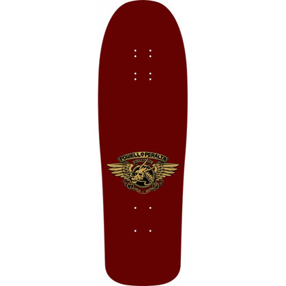 Powell Peralta Steve Caballero Mask Burgundy Gold Foil Skateboard Deck 9.75"