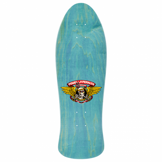 Powell Peralta Steve Saiz Totem Blue Stain Skateboard Deck 10"