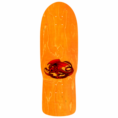 Powell Peralta Steve Steadham Skull & Spade Orange Stain Skateboard Deck 10"