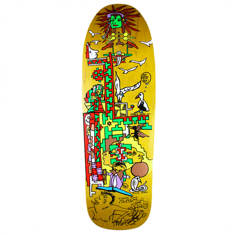 Prime Jeremy Henderson Pocket Pistols Mark Gonzales Art Skateboard Deck 9.88"