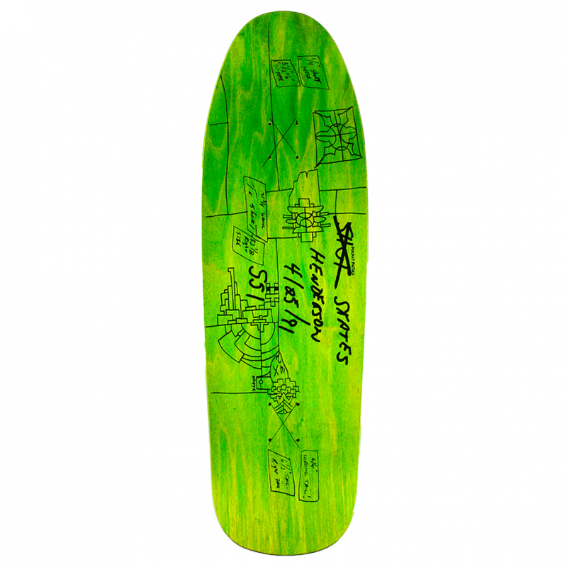 Prime Jeremy Henderson Pocket Pistols Mark Gonzales Art Skateboard Deck 9.88"