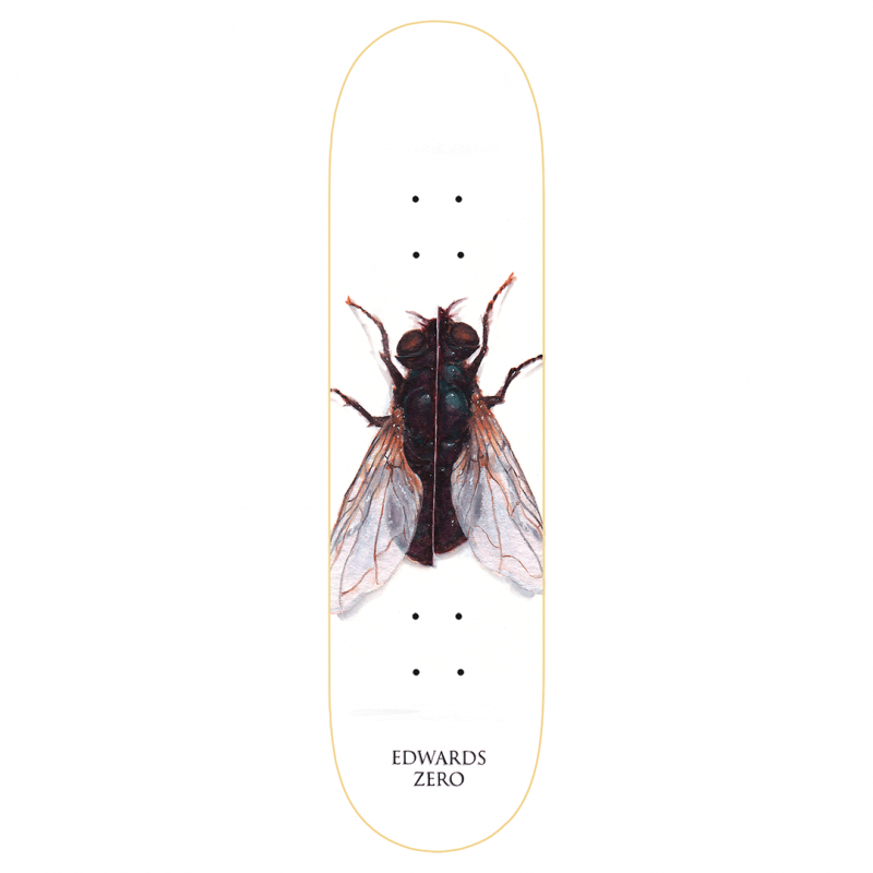 Zero Forrest Edwards Insection R7 White Skateboard Deck 8.25"