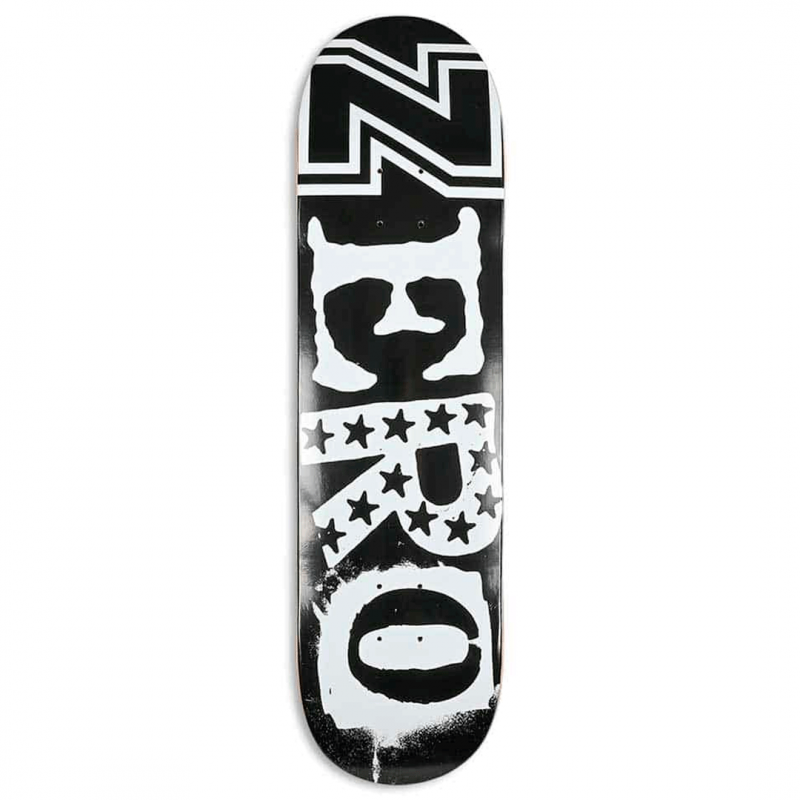 Zero Legacy Ramson Black White R7 Skateboard Deck 8.0 "