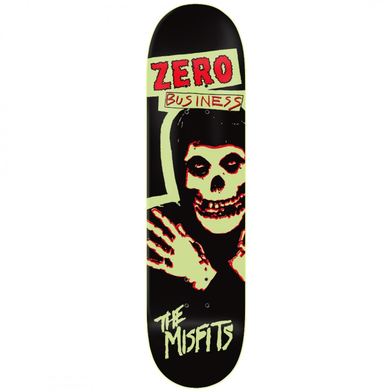 Zero x Misfits Business GITD Skateboard Deck 8.5"