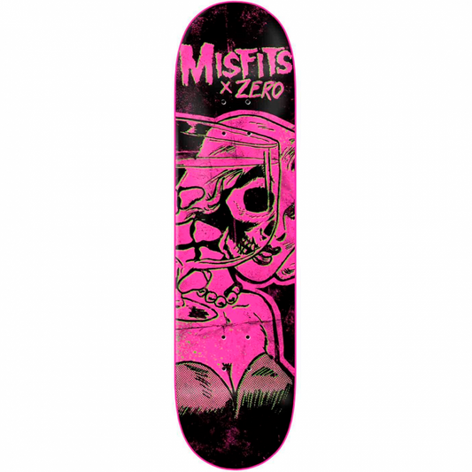 Zero x Misfits Die Die My Darling Pink Skateboard Deck 8.0"